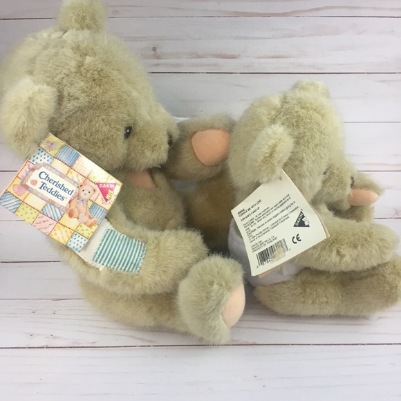 2 Dakin Cherished Teddies Plush 1994 Priscilla Hillman - Theodore and Baby Bear - Picture 3 of 13
